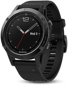 Фото Garmin Fenix 5 Black Sapphire with Black Band