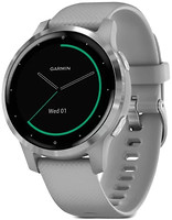 Фото Garmin Vivoactive 4S Silver Stainless Steel Bezel with Powder Gray Silicone Band