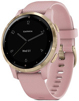 Фото Garmin Vivoactive 4S Light Gold Stainless Steel Bezel with Dust Rose Case and Silicone Band