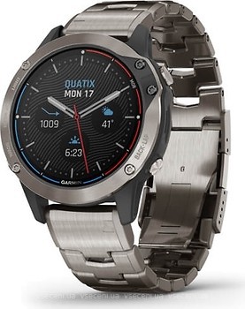 Фото Garmin Quatix 6 Titanium Titanium Gray with Titanium Band (010-02158-95)