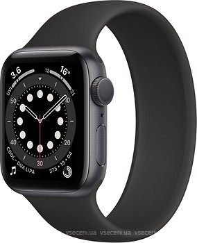 Фото Apple Watch Series 6 GPS 40mm Space Gray Aluminum Case with Black Solo Loop
