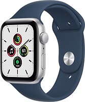 Фото Apple Watch SE GPS 44mm Silver Aluminum Case with Abyss Blue Sport Band (MKQ43)