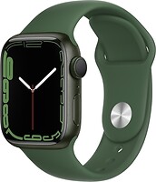 Фото Apple Watch Series 7 GPS 41mm Green Aluminum Case with Clover Sport Band (MKN03)