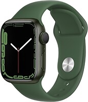 Фото Apple Watch Series 7 GPS 45mm Green Aluminum Case with Clover Sport Band (MKN73)
