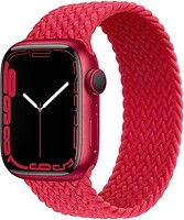 Фото Apple Watch Series 7 GPS 41mm Product Red Aluminum Case with Product Red Braided Solo Loop(MKNJ3)