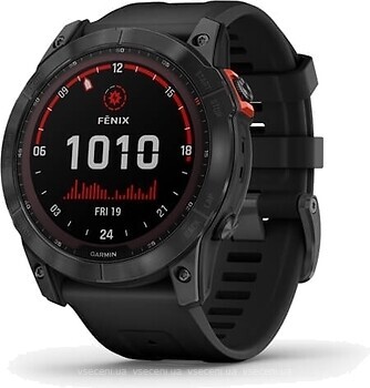 Фото Garmin Fenix 7X Solar Slate Grey with Black Band (010-02541-01)