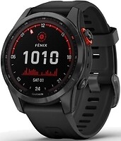 Фото Garmin Fenix 7S Solar Slate Gray with Black Band (010-02539-13)