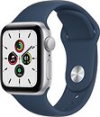 Фото Apple Watch SE GPS + Cellular 40mm Silver Aluminum Case with Abyss Blue Sport Band (MKQL3/MKQV3)