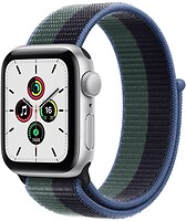 Фото Apple Watch SE GPS + Cellular 40mm Silver Aluminium Case with Sport Loop (MKQM3)