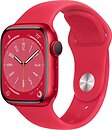 Фото Apple Watch Series 8 GPS 41mm M/L Product Red Aluminum Case with Product Red Sport Band (MNUH3)