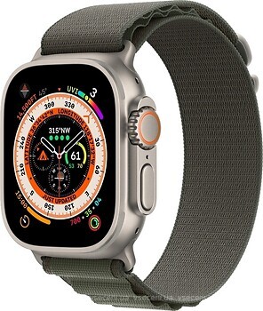 Фото Apple Watch Ultra GPS + Cellular 49mm Titanium Case with Green Alpine Loop