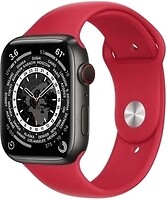 Фото Apple Watch Edition Series 7 GPS + Cellular 45mm Space Black Titanium Case with Product Red Sport Band