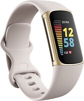Фото Fitbit Charge 5 Lunar White/Soft Gold Stainless Steel (FB421GLWT)