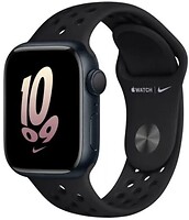 Фото Apple Watch Nike Series 8 GPS 45mm Midnight Aluminum Case with Black/Black Nike Sport (MPH43)