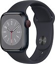 Фото Apple Watch Series 8 GPS + Cellular 41mm Midnight Aluminum Case with Midnight Sport Band (MNUW3)