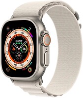 Фото Apple Watch Ultra GPS + Cellular 49mm Titanium Case with Starlight Alpine Loop (MQFR3/MQF03)