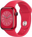 Фото Apple Watch Series 8 GPS 41mm Red Aluminum Case with Red Sport Band (MNUG3)