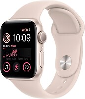 Фото Apple Watch SE 2 GPS 40mm Starlight Aluminum Case with Starlight Sport Band M/L (MNT63)