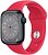 Фото Apple Watch Series 8 GPS 41mm Midnight Aluminum Case with Red Sport Band (MP703)