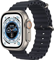 Фото Apple Watch Ultra GPS + Cellular 49mm Titanium Case with Midnight Ocean Band(MQFK3WB/A)