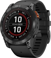 Фото Garmin Fenix 7X Pro Solar Slate Grey with Black Band (010-02778-01)