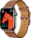 Фото Apple Watch Hermes Series 8 GPS + Cellular 45mm Silver Stainless Steel Case with Single Tour Deployment Buckle (MNL03)