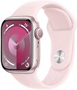 Фото Apple Watch Series 9 GPS 41mm Pink Aluminum Case with Light Pink Sport Band (MR943)