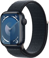 Фото Apple Watch Series 9 GPS 41mm Midnight Aluminium Case with Midnight Sport Loop (MR8Y3)