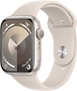 Фото Apple Watch Series 9 GPS 41mm Starlight Aluminium Case with Starlight Sport Band (MR8U3)