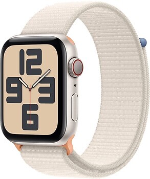 Фото Apple Watch SE 2 GPS + Cellular 44mm Starlight Aluminum Case with Starlight Sport Loop (MRH13)