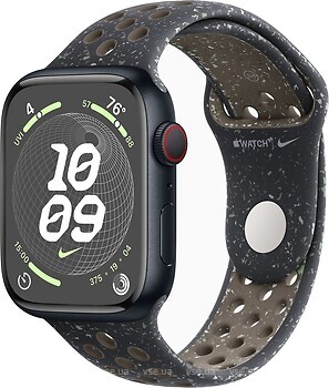 Фото Apple Watch Series 9 GPS + Cellular 45mm Midnight Aluminum Case with Midnight Sky Nike Sport Band (MRQH3,MUV33)