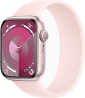 Фото Apple Watch Series 9 GPS 45mm Pink Aluminium Case with Light Pink Solo Loop (MR9N3,MTER3)