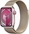 Фото Apple Watch Series 9 GPS + Cellular 41mm Pink Aluminium Case with Gold Milanese Loop (MRQ03+MTJL3)