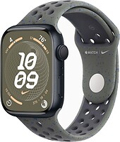 Фото Apple Watch Series 9 GPS 45mm Midnight Aluminum Case with Cargo Khaki Nike Sport Band (MR9Q3,MUVD3)