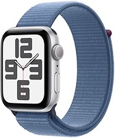 Фото Apple Watch SE GPS + Cellular 40mm Silver Aluminum Case with Winter Blue Sport Loop