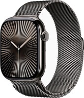 Фото Apple Watch Series 10 GPS + Cellular 46mm Slate Titanium Case with Slate Milanese Loop (MWYW3)