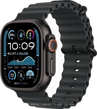 Фото Apple Watch Ultra 2 GPS + Cellular 49mm Black Titanium Case with Black Ocean Band (MX4P3)