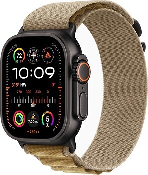 Фото Apple Watch Ultra 2 GPS + Cellular 49mm Black Titanium Case with Tan Alpine Loop