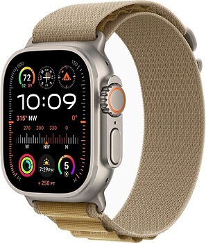 Фото Apple Watch Ultra 2 GPS + Cellular 49mm Natural Titanium Case with Tan Alpine Loop (MX4H3)