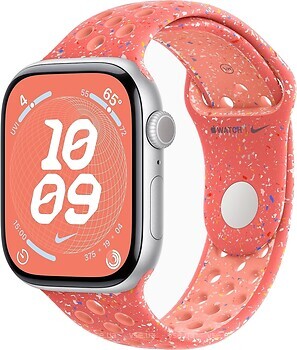 Фото Apple Watch Series 10 GPS 46mm Silver Aluminum Case with Magic Ember Nike Sport Band (MWX03+MYLG3)