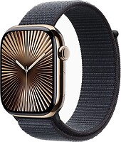 Фото Apple Watch Series 10 GPS + Cellular 46mm Gold Titanium Case with Ink Sport Loop