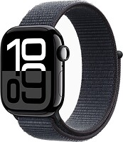 Фото Apple Watch Series 10 GPS + Cellular 42mm Jet Black Aluminum Case with Ink Sport Loop (MWX83)