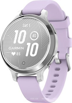 Фото Garmin Lily 2 Active Silver with Purple Jasmine Silicone Band (010-02891-01)