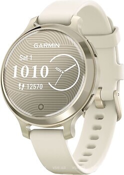 Фото Garmin Lily 2 Active Lunar Gold with Bone Silicone Band (010-02891-00)