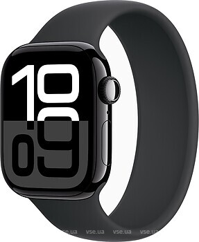 Фото Apple Watch Series 10 GPS 42mm Jet Black Aluminum Case with Black Solo Loop (MWWX3)