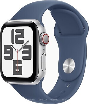 Фото Apple Watch SE 2 GPS 40mm Silver Aluminum Case with Denim Sport Band (MXED3)