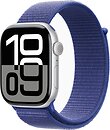 Фото Apple Watch Series 10 GPS 46mm Silver Aluminum Case with Ultramarine Sport Loop (MWX03,MXL73)