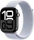 Фото Apple Watch Series 10 GPS 46mm Jet Black Aluminum Case with Blue Cloud Sport Loop (MWX13+MXL53)