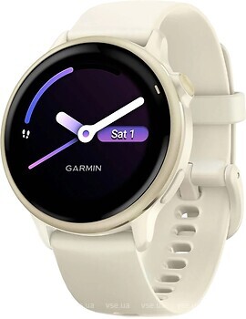 Фото Garmin Vivoactive 6 Lunar Gold with Bone Band (010-02985-01)