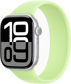 Фото Apple Watch Series 10 GPS 46mm Silver Aluminum Case with Northern Lights Solo Loop (MWX03+MDRH4)